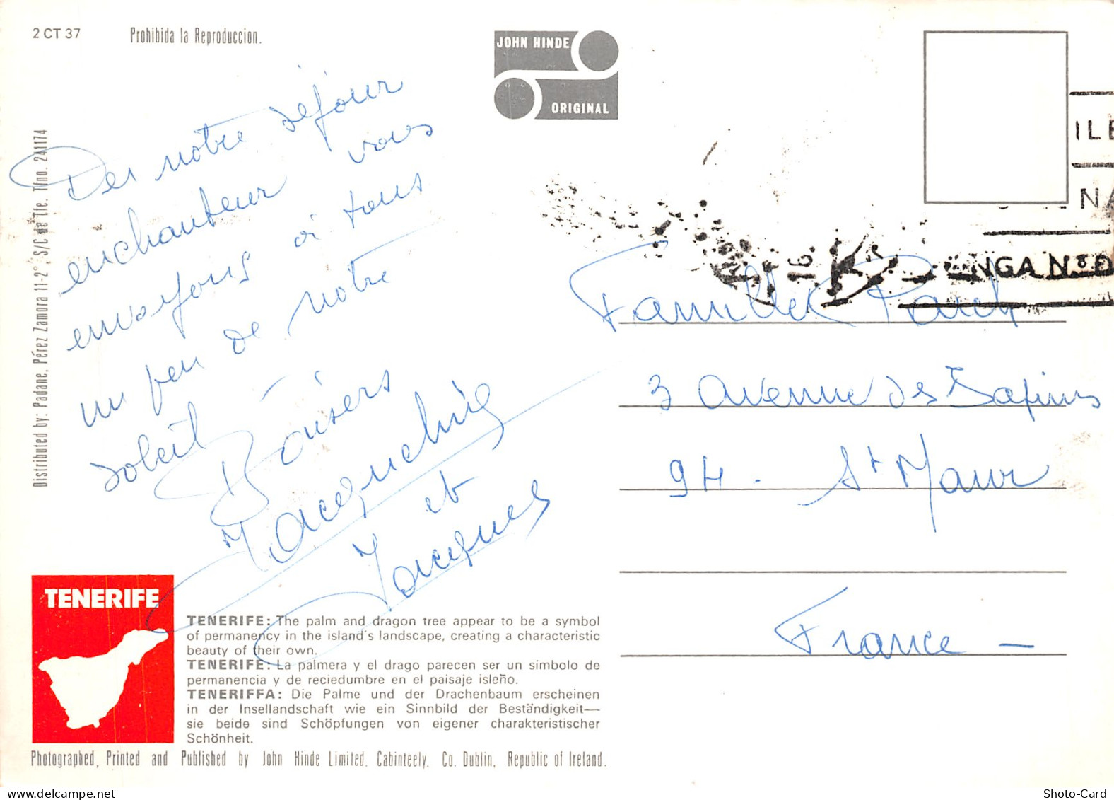 Espagne TENERIFE - Tenerife