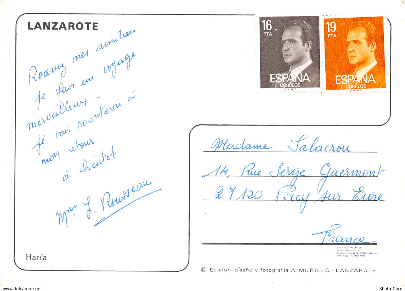 Espagne LANZAROTE ISLAS CANARIAS - Lanzarote