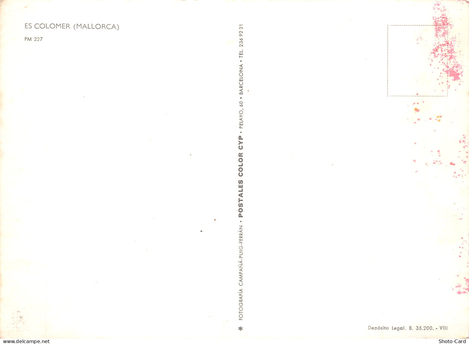 Espagne ES COLOMER MALLORCA - Mallorca