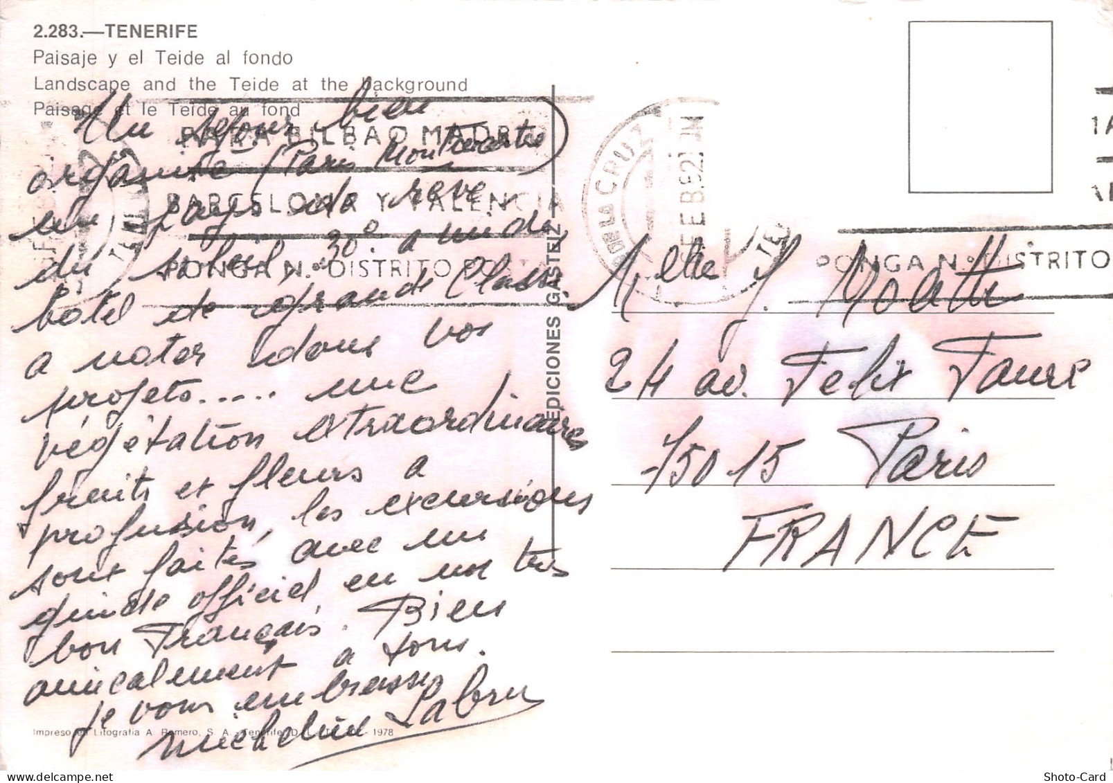 Espagne TENERIFE - Tenerife