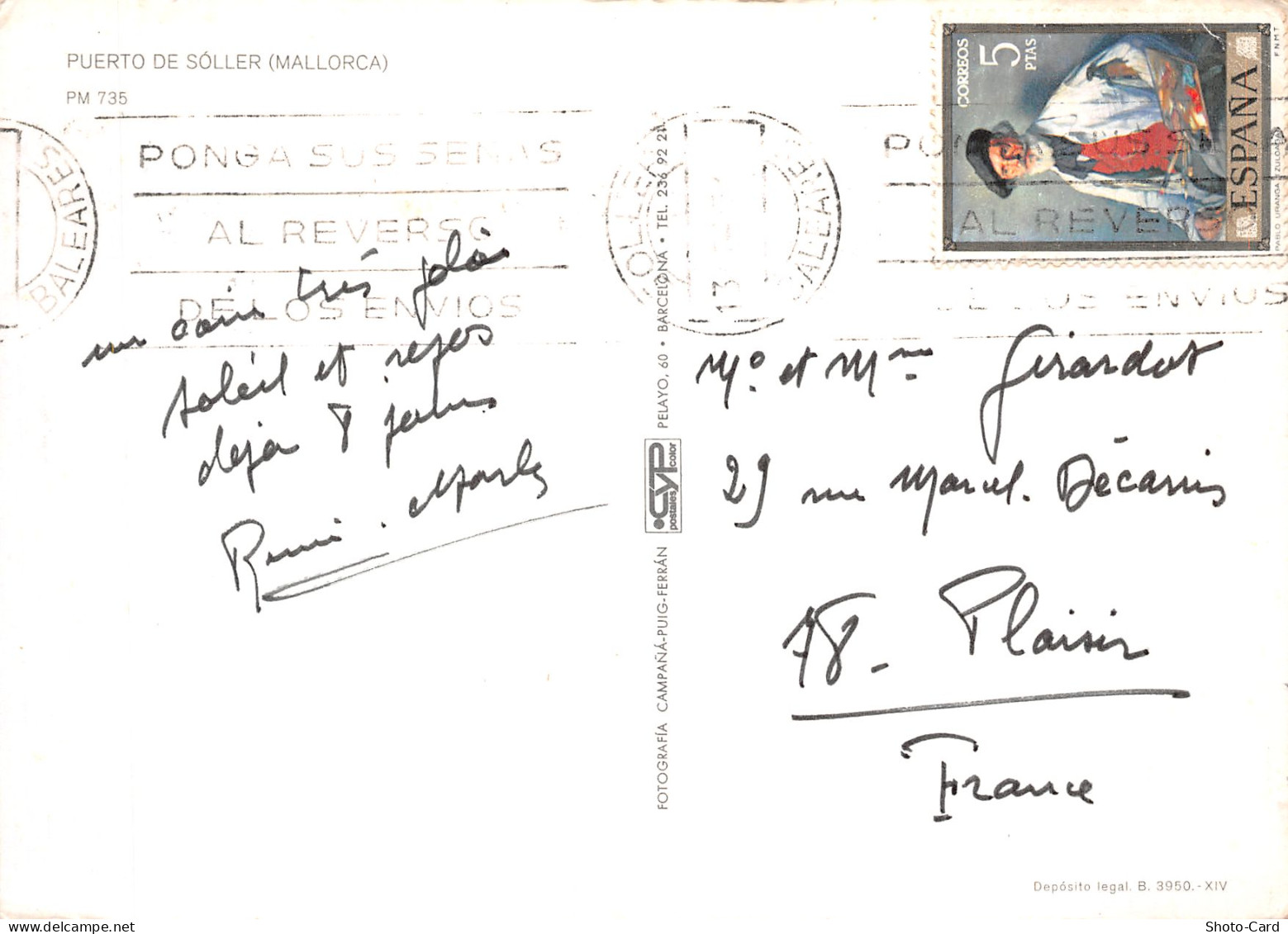 Espagne PUERTO DE SOLLER MALLORCA - Mallorca