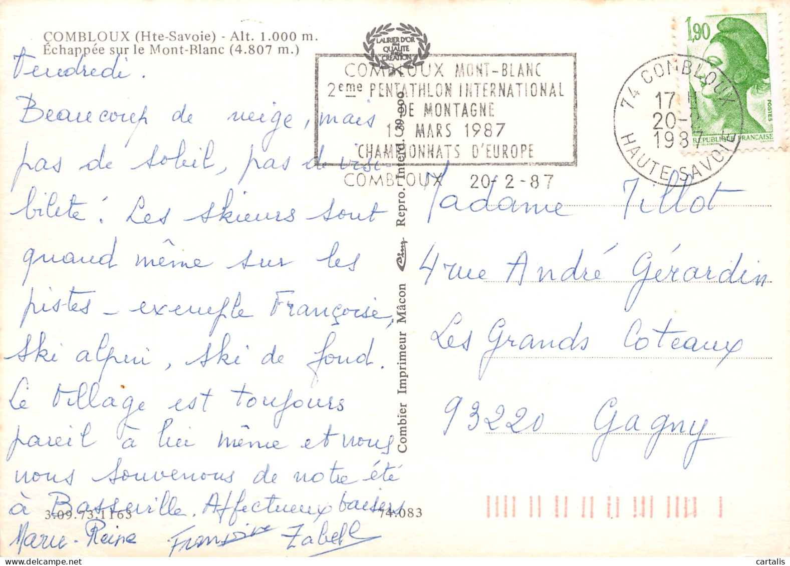 74-COMBLOUX-N°3758-D/0147 - Combloux