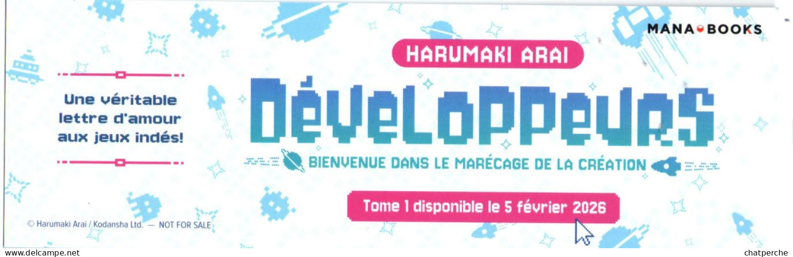 M P MARQUE PAGES MANGA BOOKS DEVELOPEURS - Lesezeichen