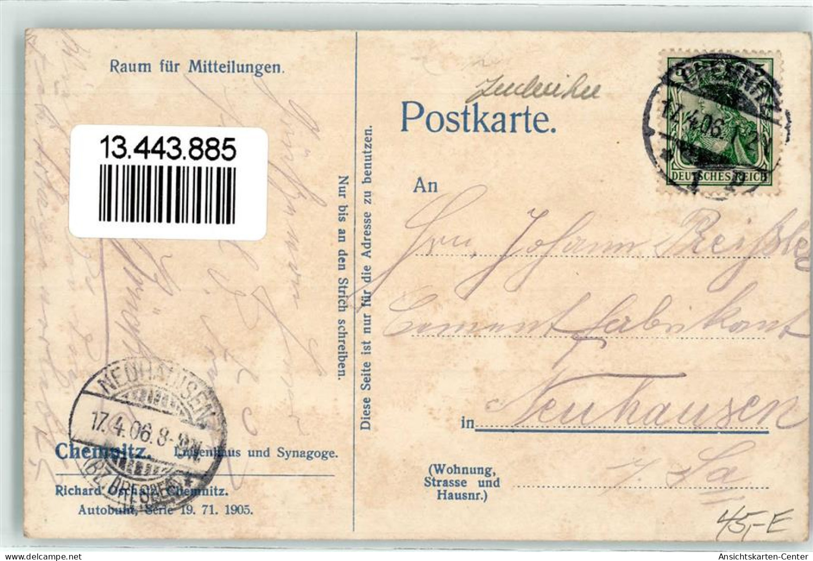 13443885 - Chemnitz , Sachs - Chemnitz
