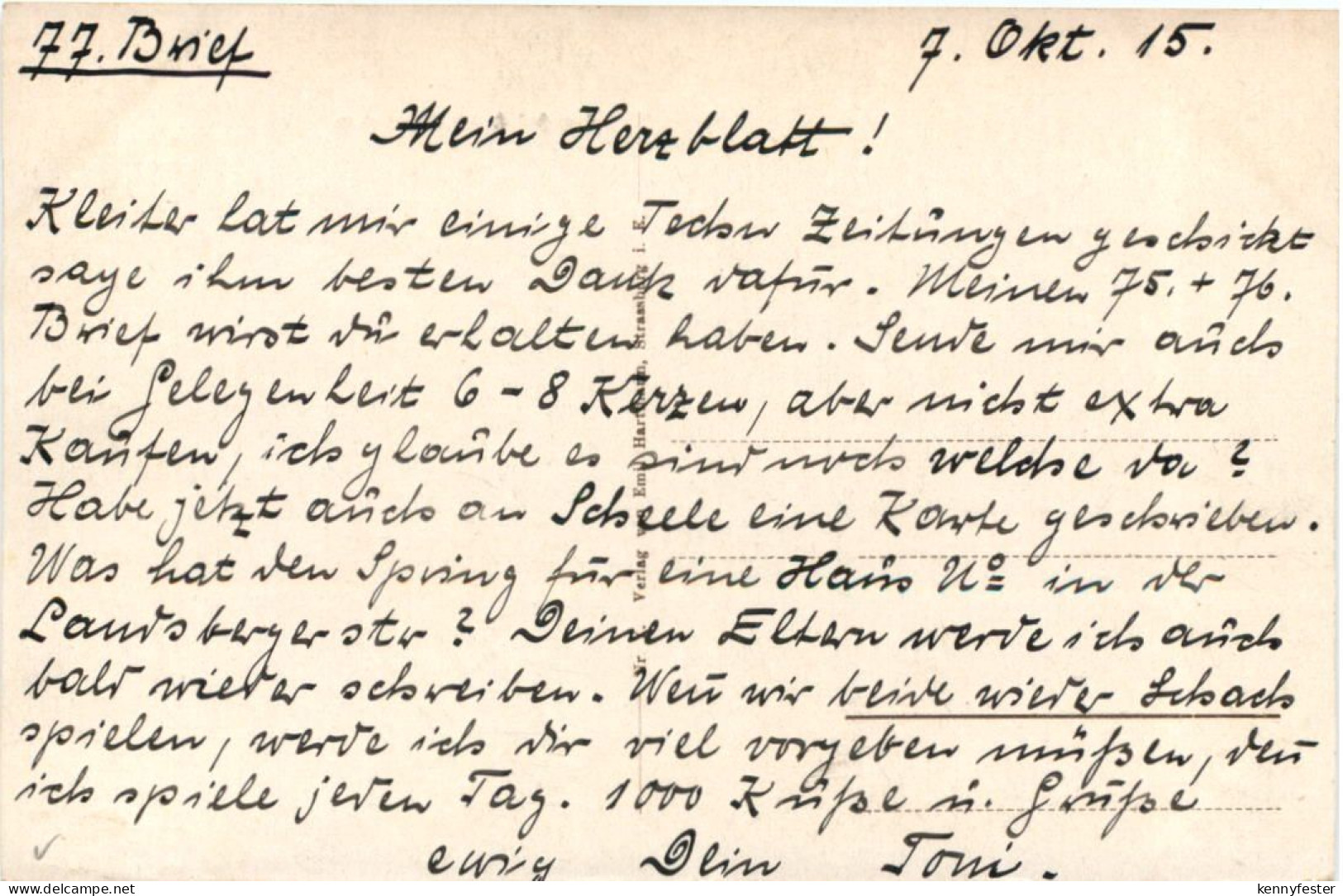 Colmar - Rufacherstrasse Mit Post - Colmar