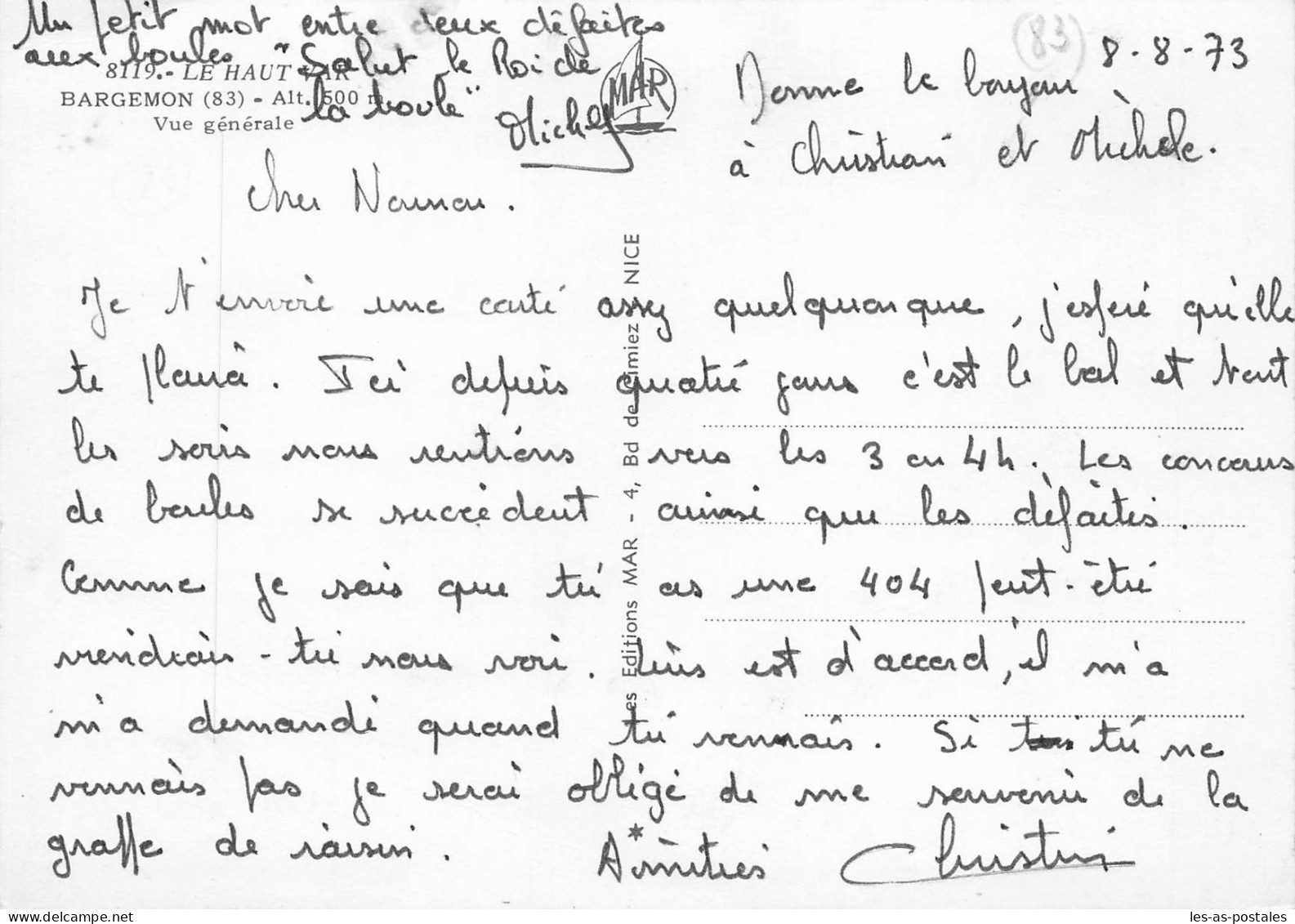 83 BARGEMON LE HAUT VAR - Bargemon