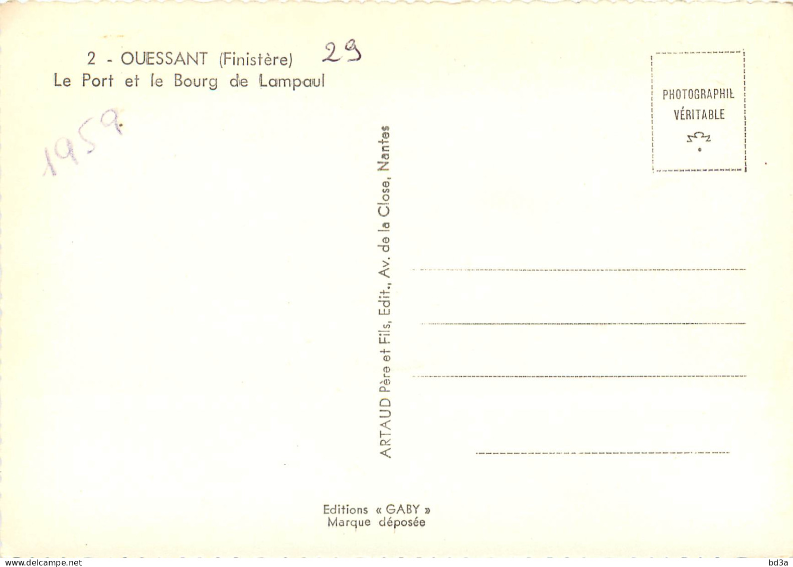 29 - OUESSANT - Ouessant