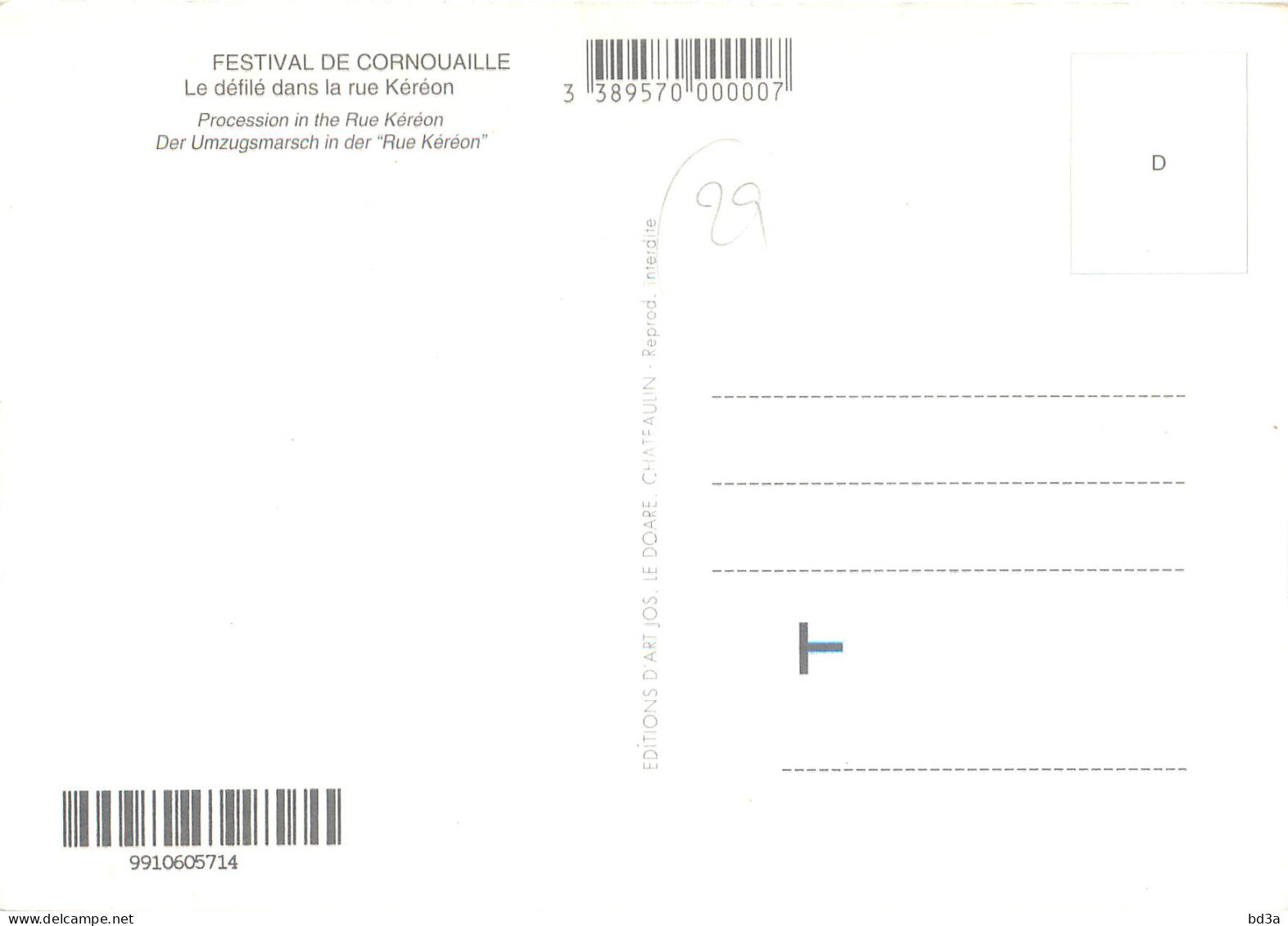 29 - BRETAGNE - QUIMPER - Quimper