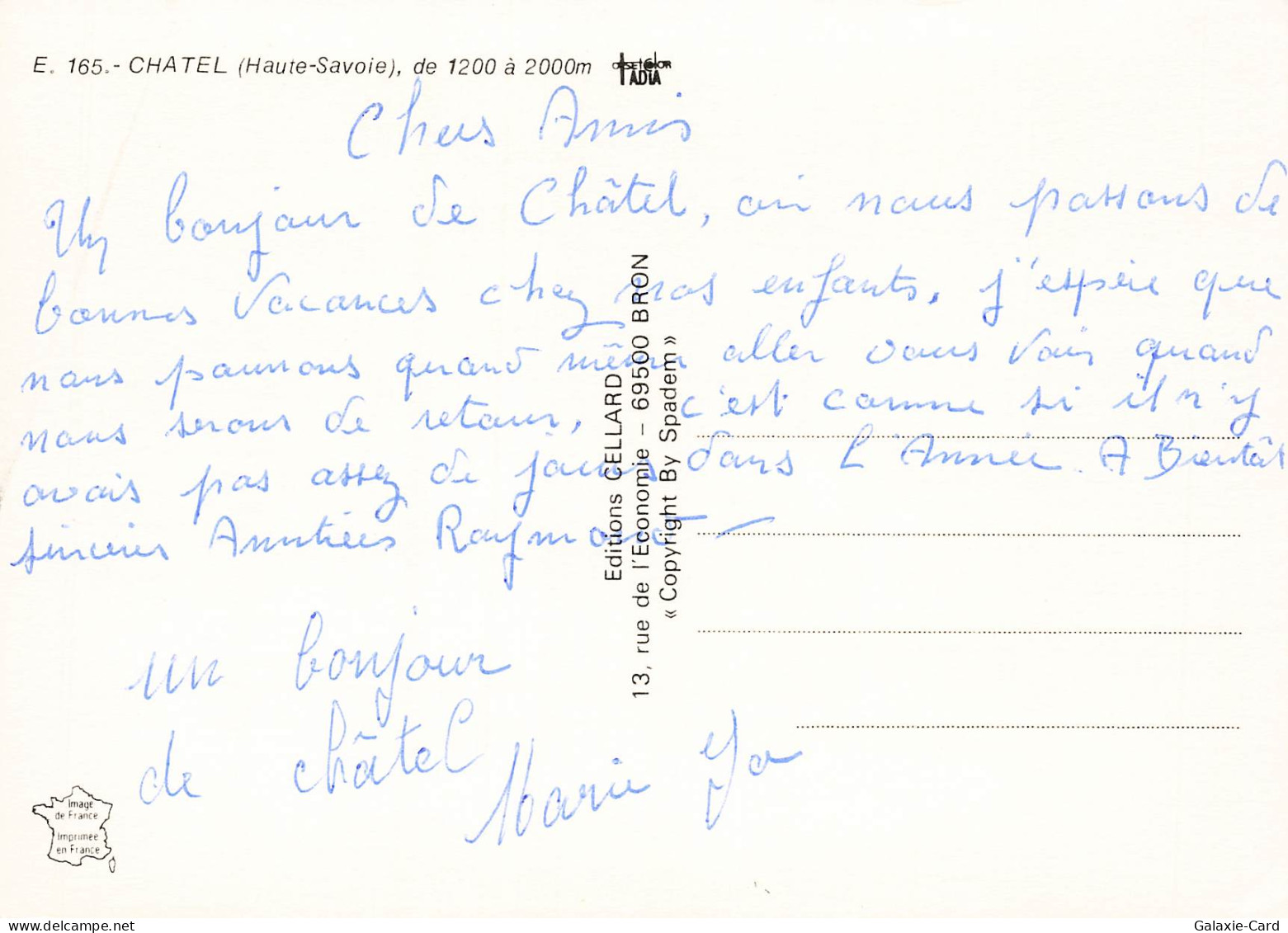 74 CHATEL DE 1200 A 2000M - Châtel