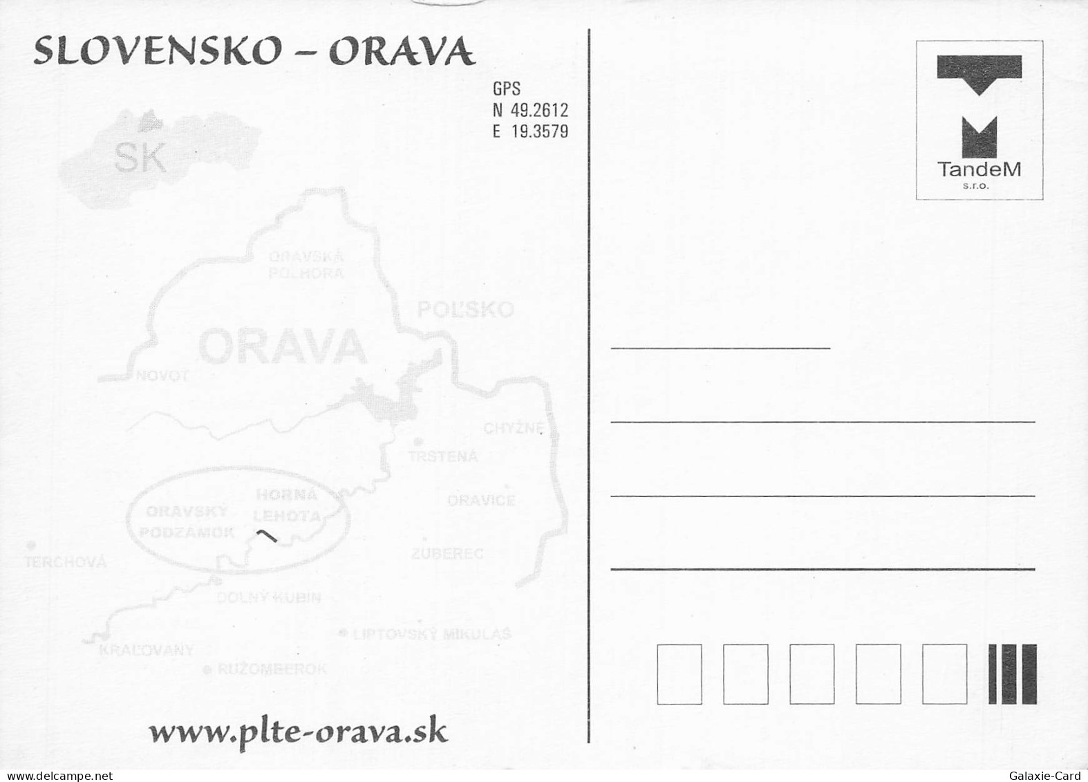 SLOVAQUIE ORAVA SLOVENSKO - Slowakei