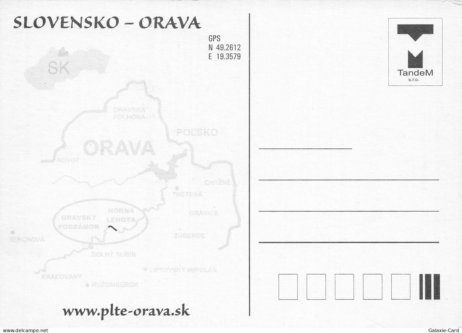 SLOVAQUIE ORAVA SLOVENSKO - Slowakei