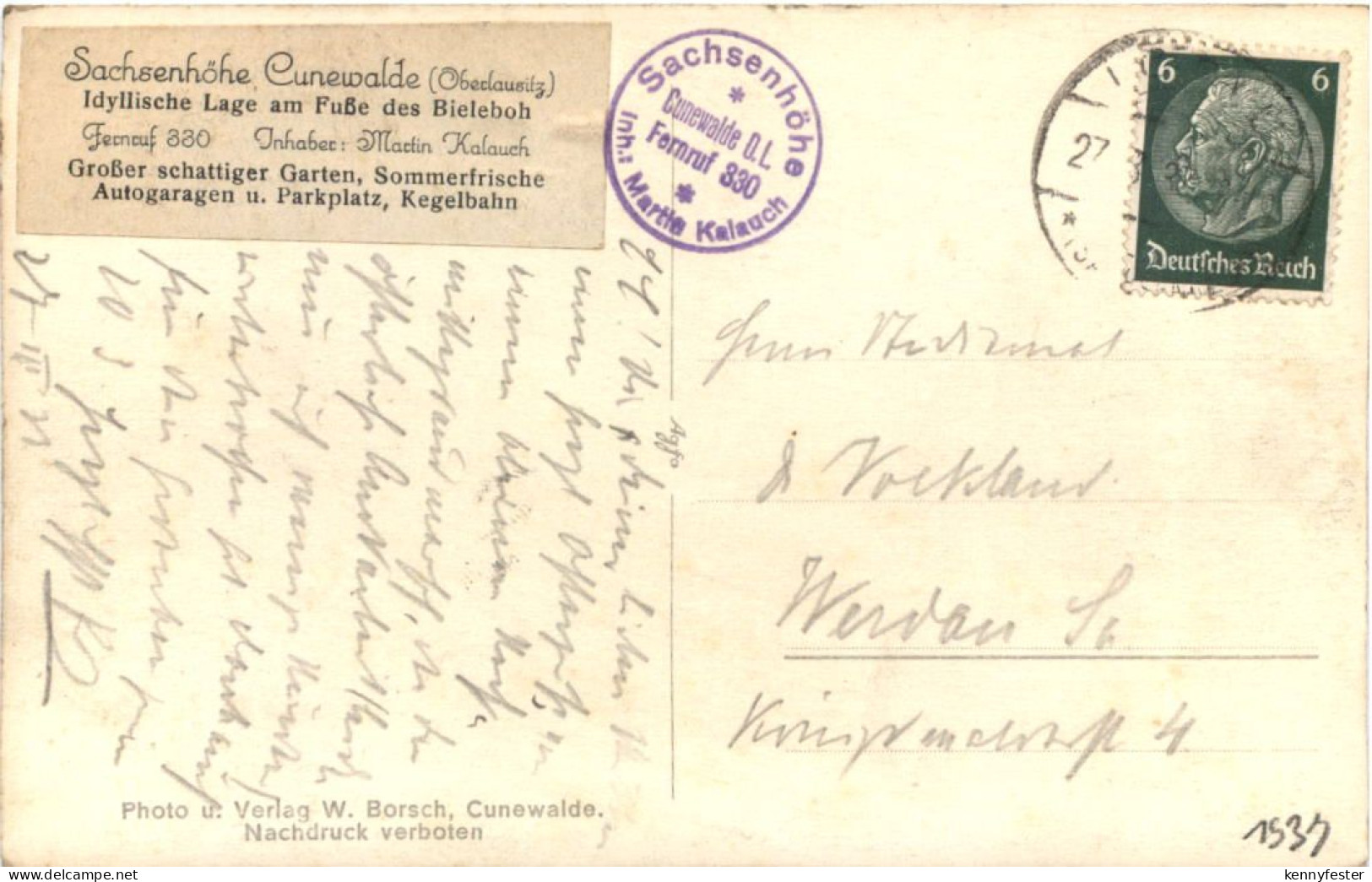 Cunewalde - Sachsenhöhe - Cunewalde