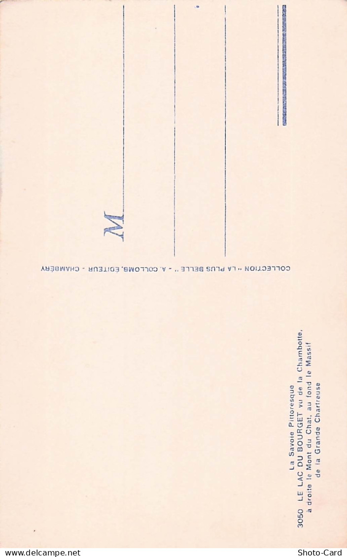 73 LE BOURGET DU LAC LAC DU BOURGET - Le Bourget Du Lac