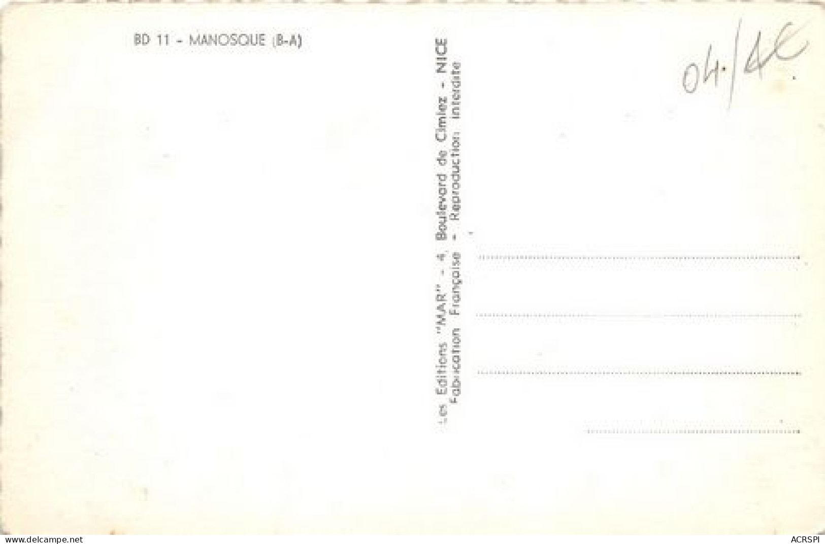 MANOSQUE 8(scan Recto-verso) MA355 - Manosque