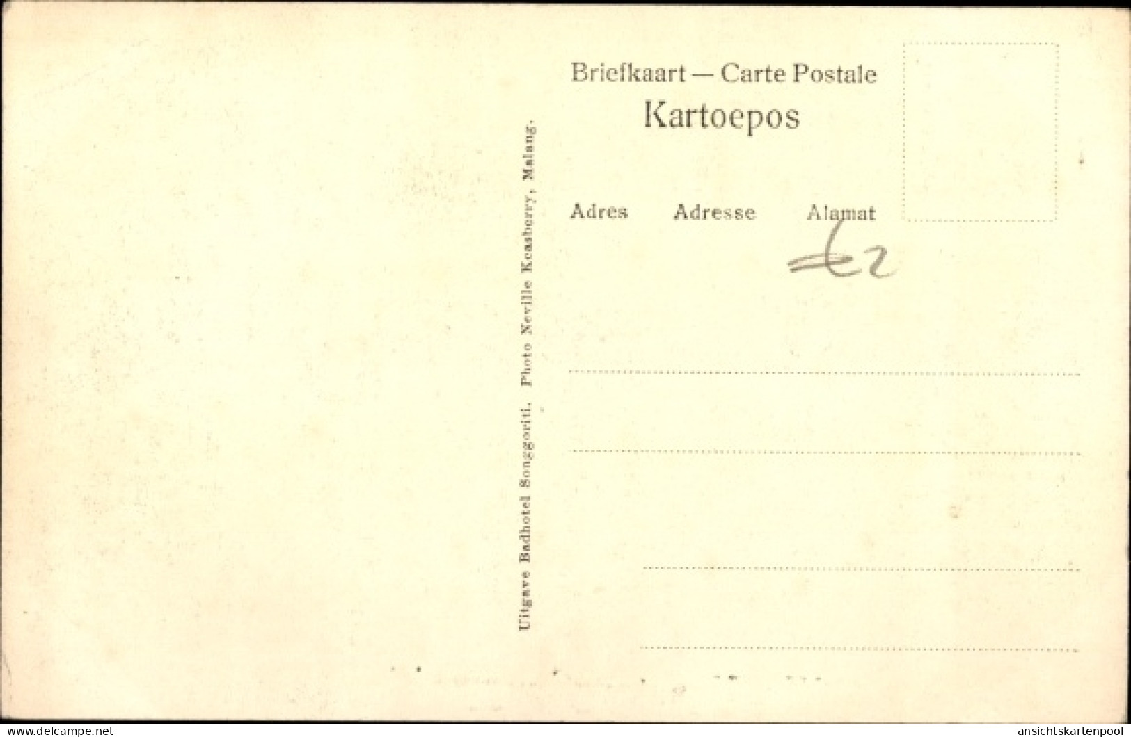 CPA Java Indonesien, Weg Ngantang Songgeriti - Indonesien