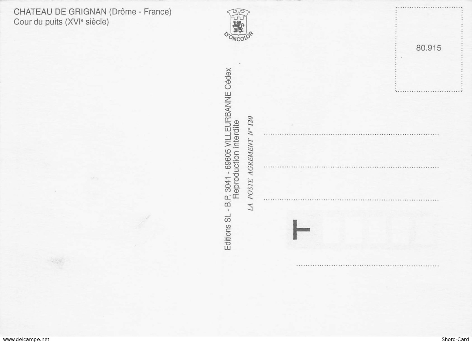 26 GRIGNAN CHATEAU DE GRIGNAN - Grignan