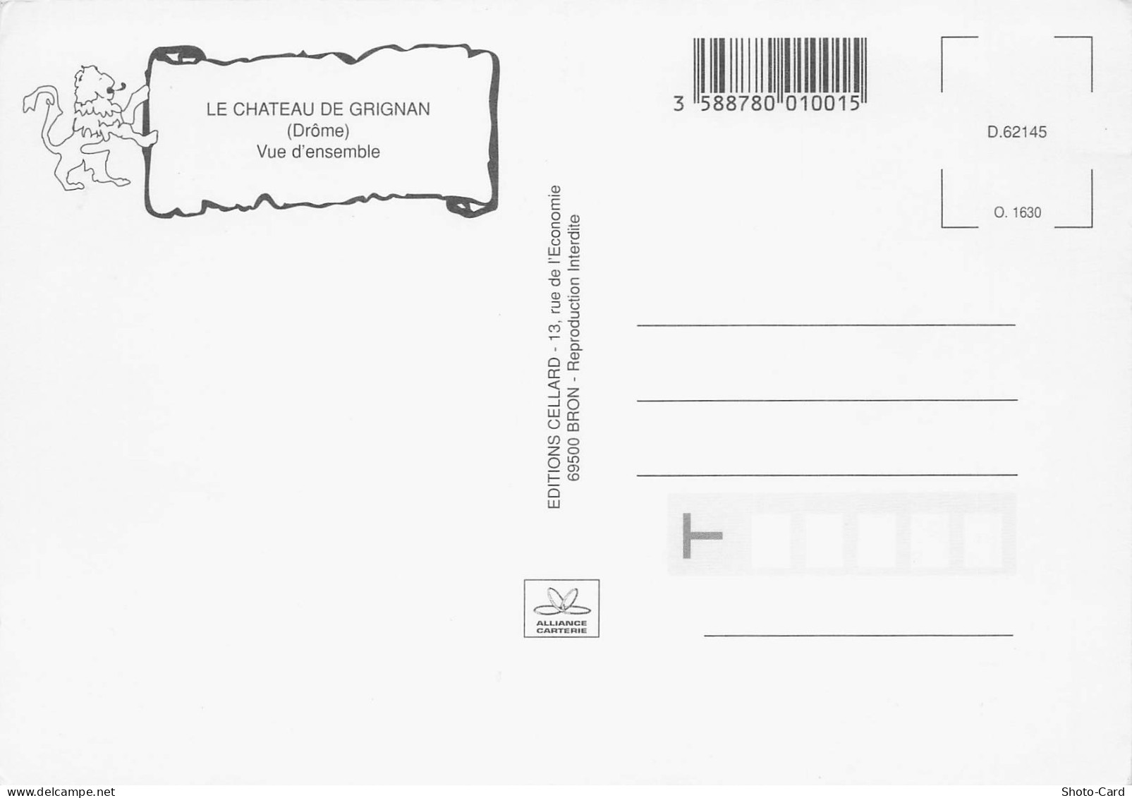 26 GRIGNAN CHATEAU DE GRIGNAN - Grignan