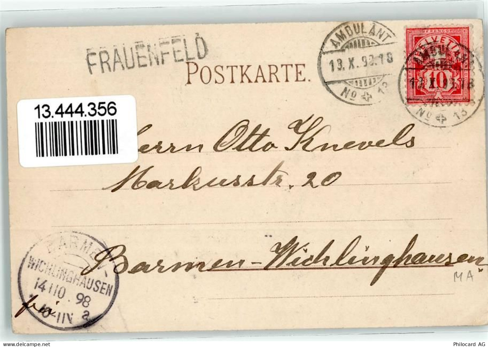 Ansichtskarte - 13444356 - Weinfelden