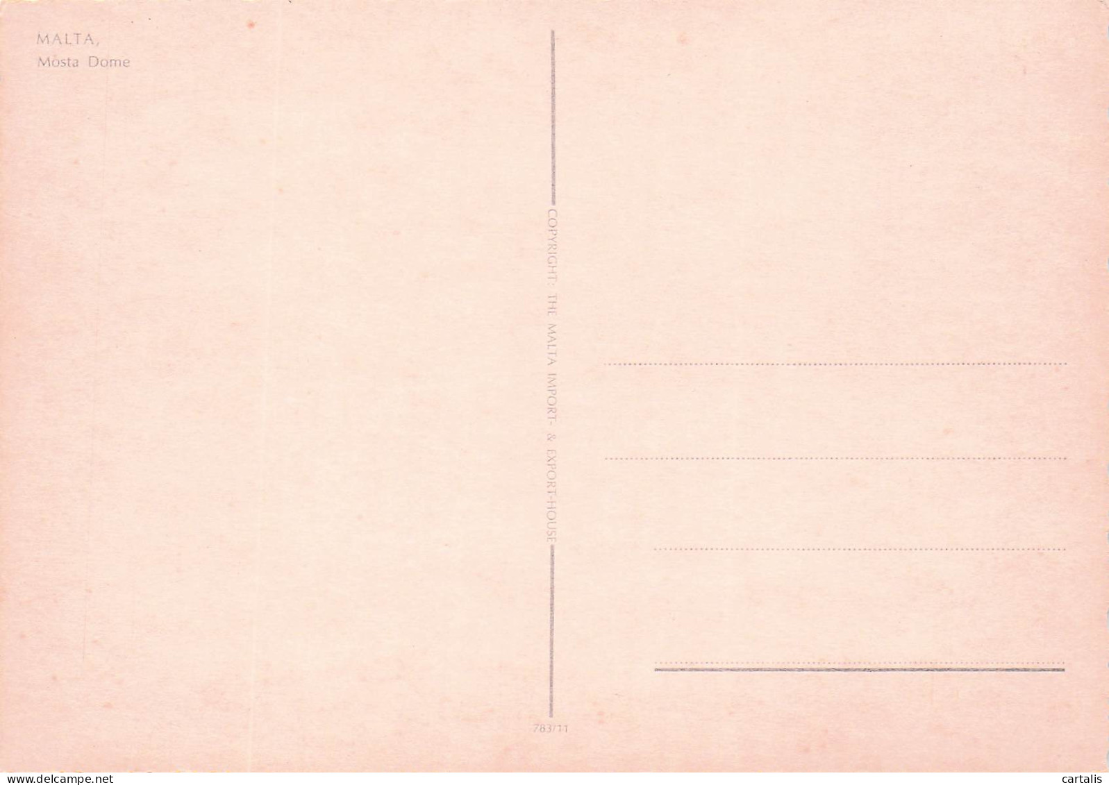 MALTE-MOSTA-MOSTA DOME-N°7005-C/0115 - Malta