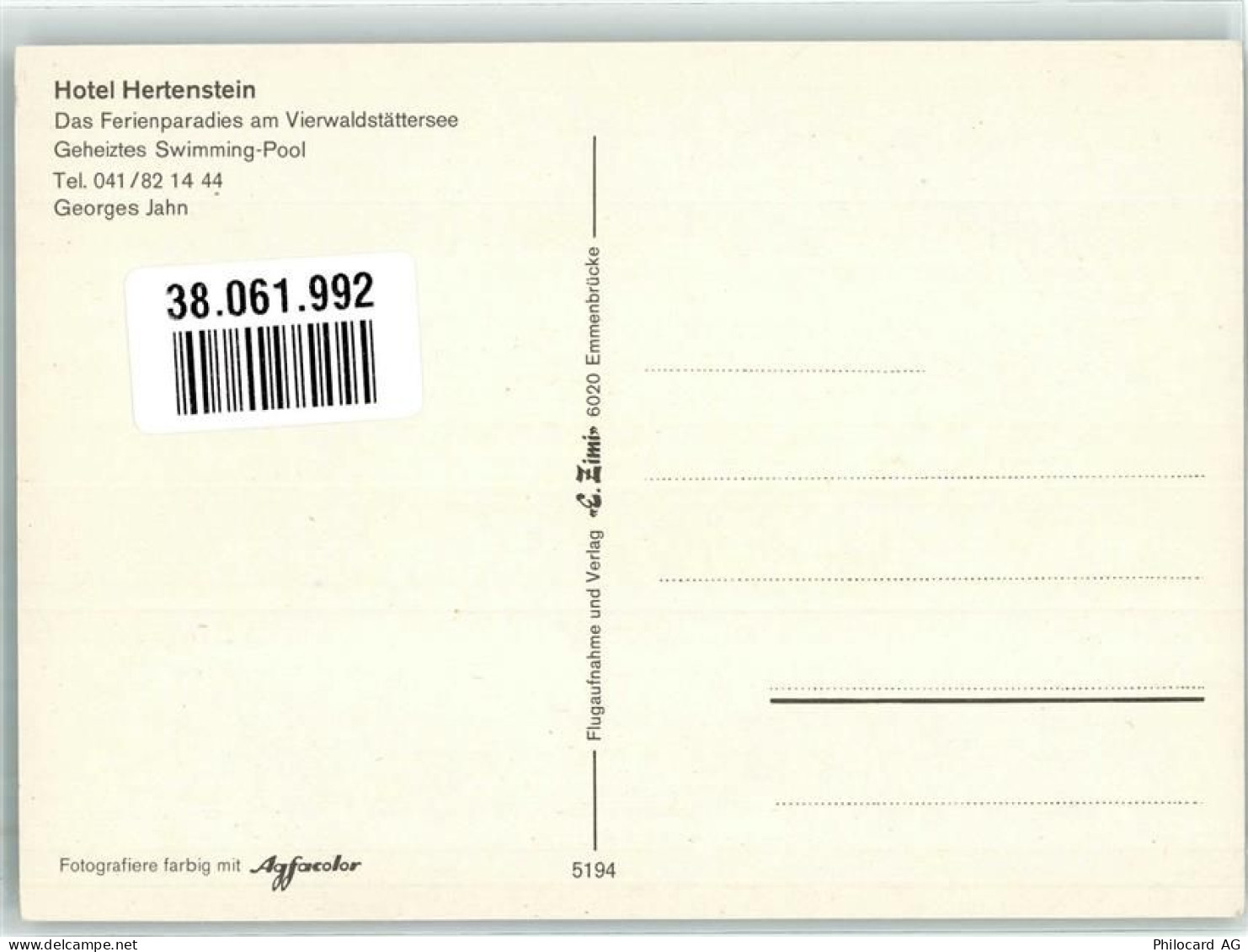 Ansichtskarte - 38061992 - Weggis