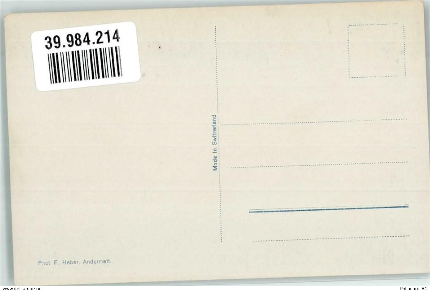 Ansichtskarte - 39984214 - Andermatt