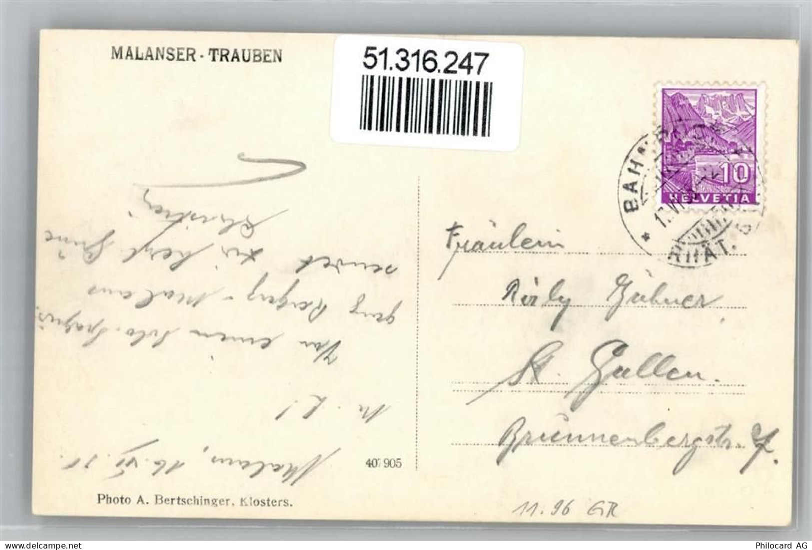 Ansichtskarte - 51316247 - Malans