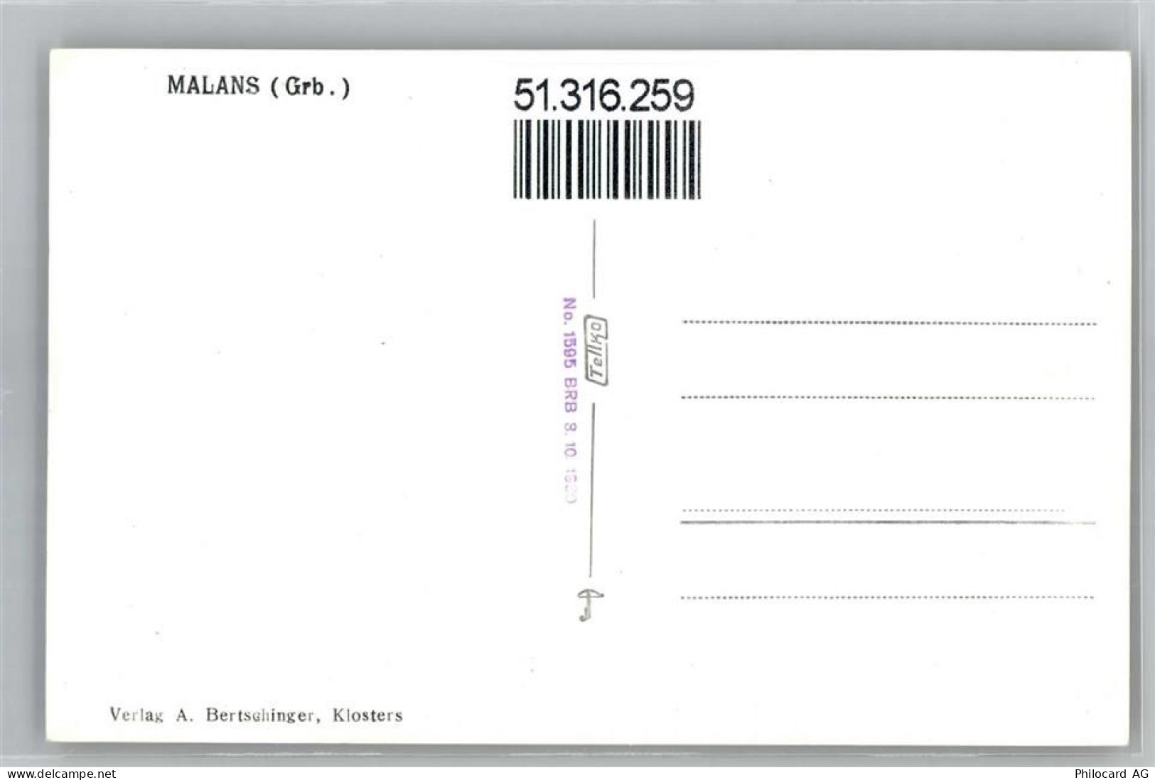 Ansichtskarte - 51316259 - Malans