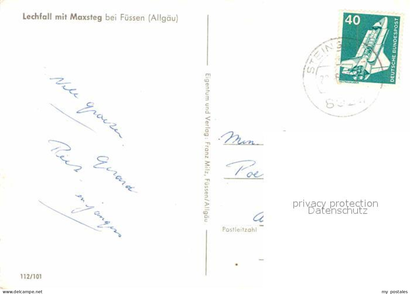 Fuessen Allgaeu Lechfall Mit Maxsteg - Füssen