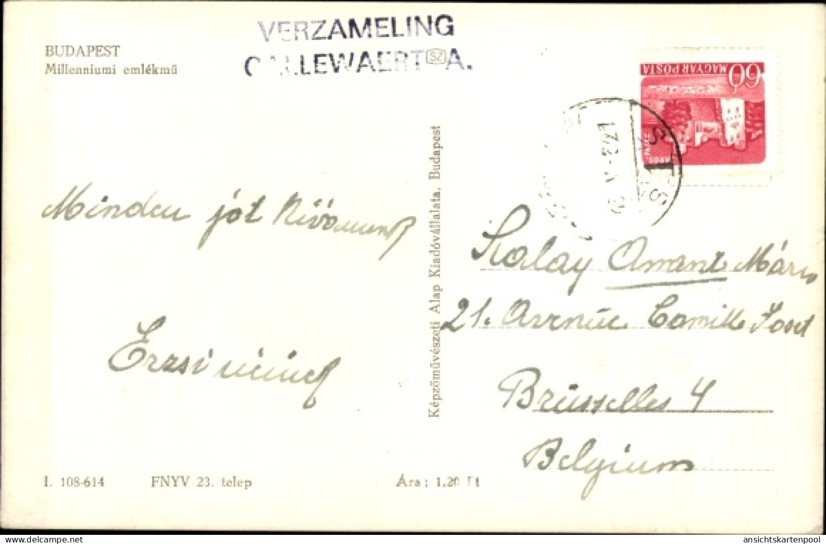 CPA Budapest Ungarn, Millenium Denkmal - Ungarn