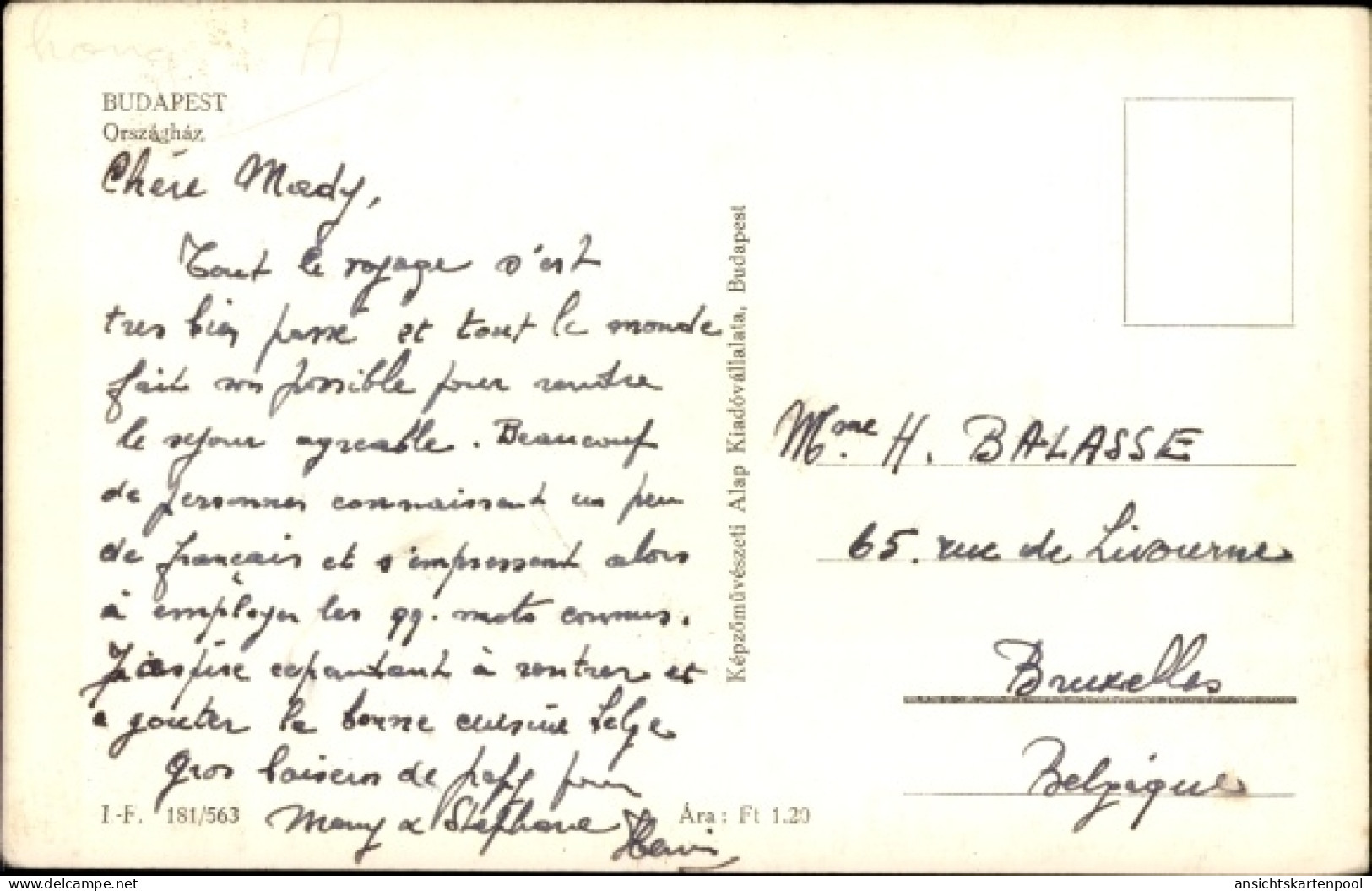 CPA Budapest Ungarn, Gesamtansicht - Ungarn