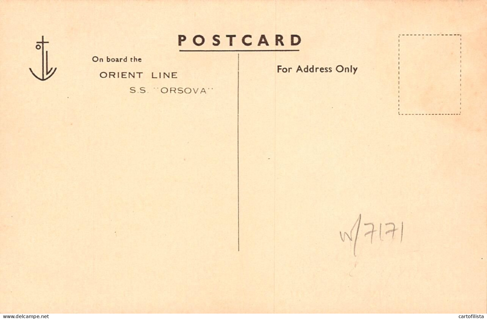 Steamer - S.s."ORSOVA" - Orient Line (2 Scans) - Dampfer