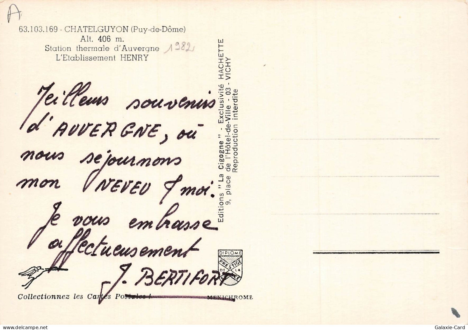 63 CHATELGUYON STATION THERMALE D AUVERGNE - Châtel-Guyon