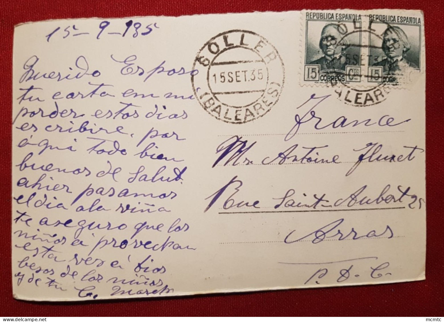 Carte  - Espagne -  Soller - Torre Picada - Mallorca