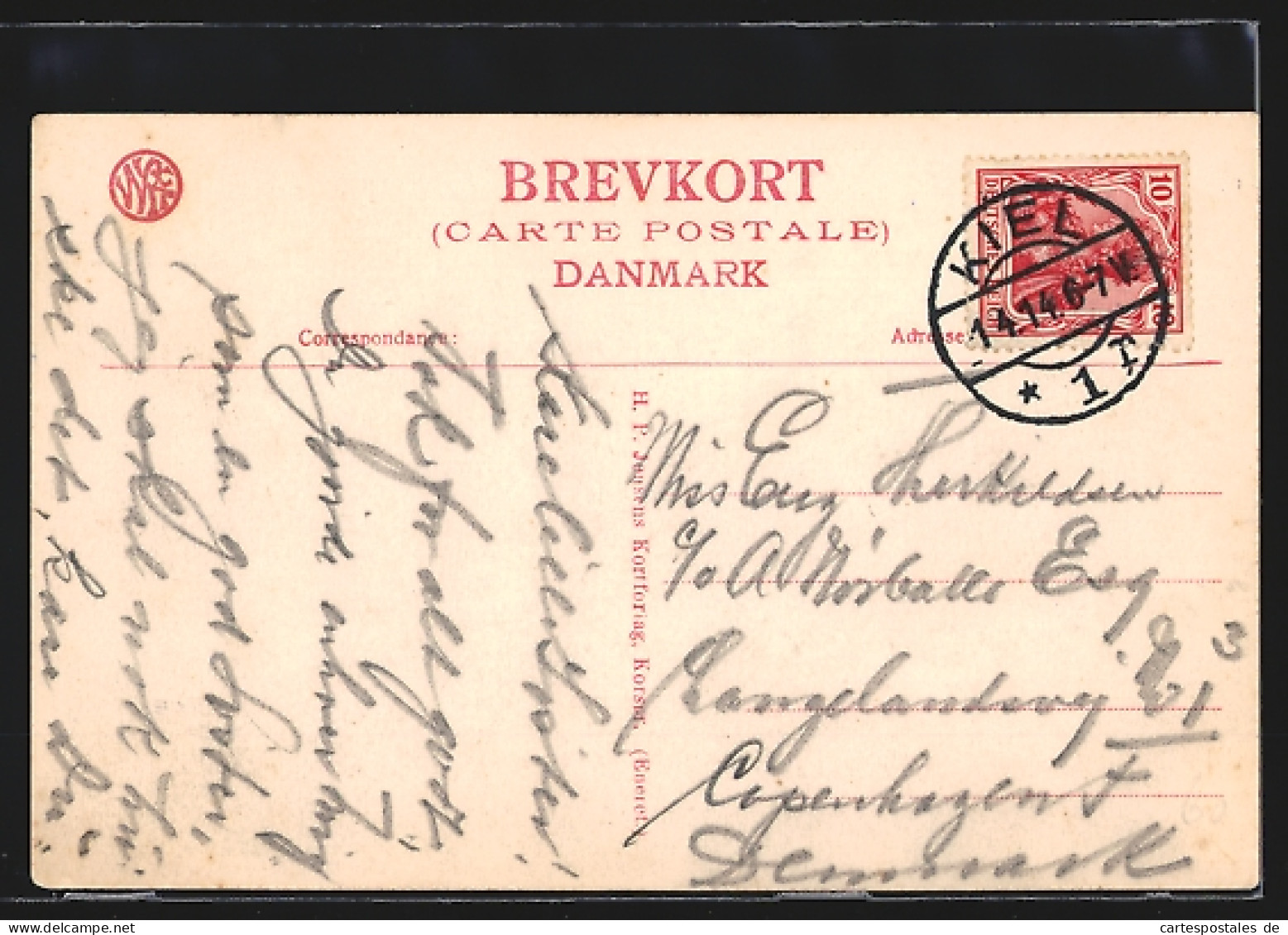 AK Korsor, Postdampskibet Freia - Dampfer