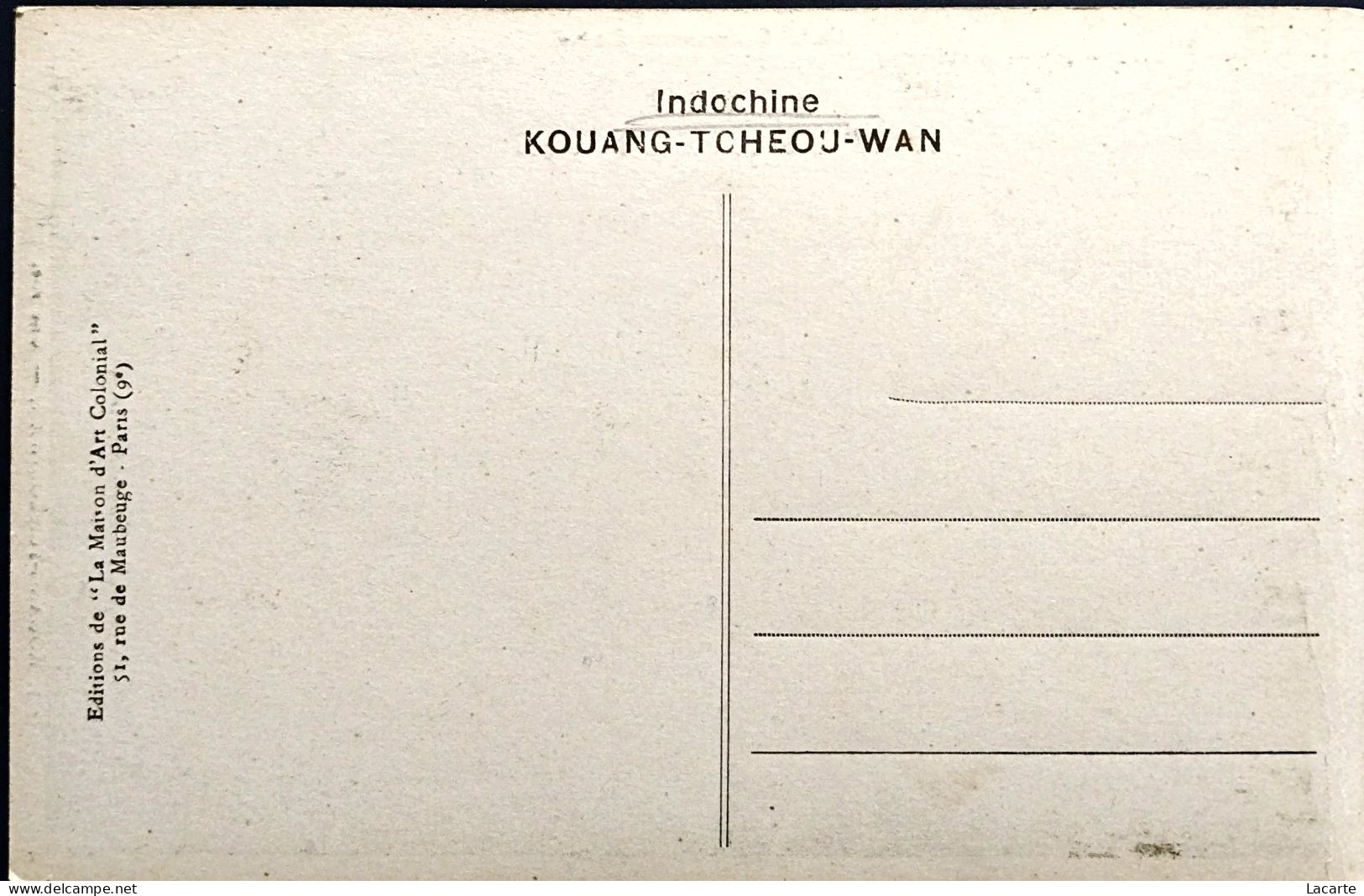 KOUANG-TCHÉOU-WAN.        Une Rue - China