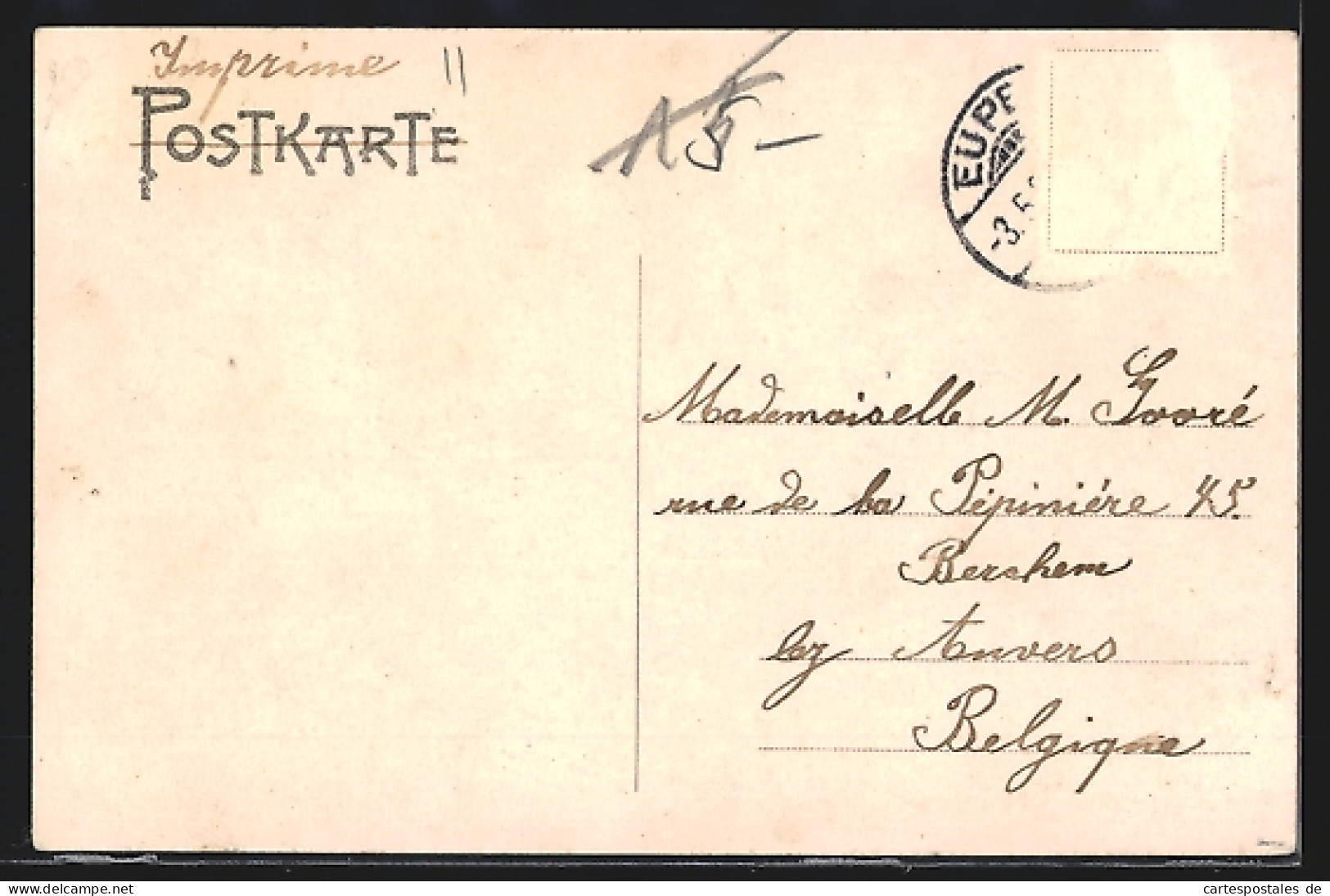 AK Eupen, Marktplatz Mit Kirche - Eupen