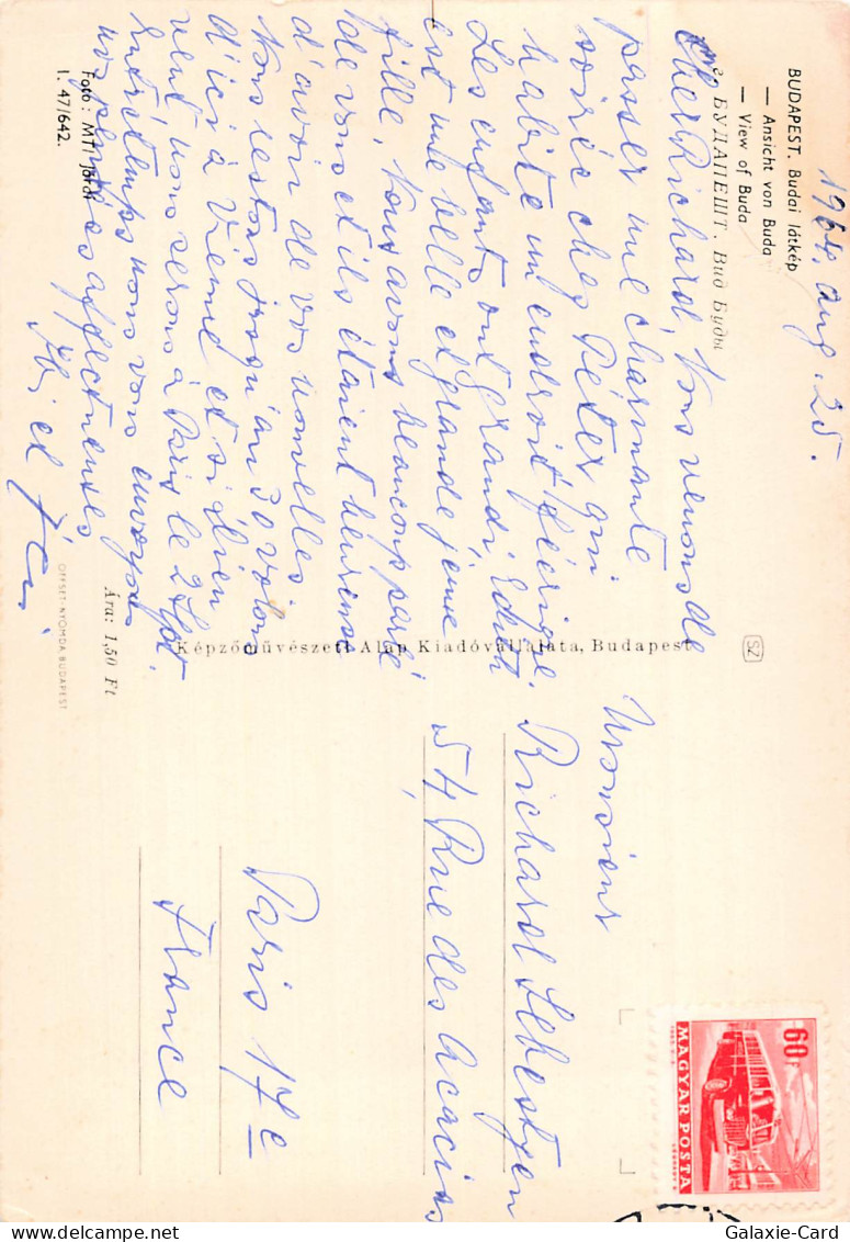 HONGRIE BUDAPEST VUE DE BUDA - Ungarn