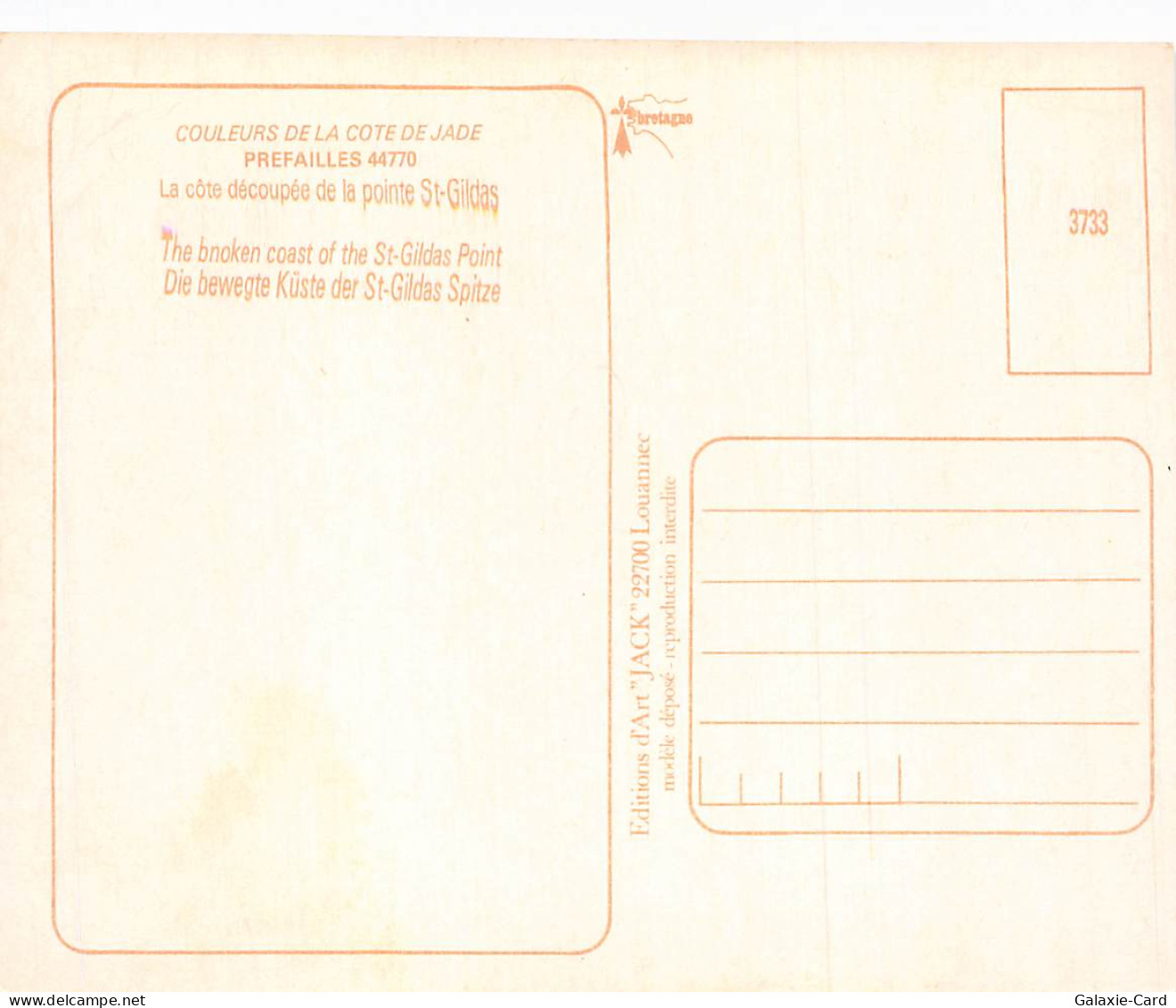 44 PREFAILLES POINTE SAINT GILDAS - Préfailles