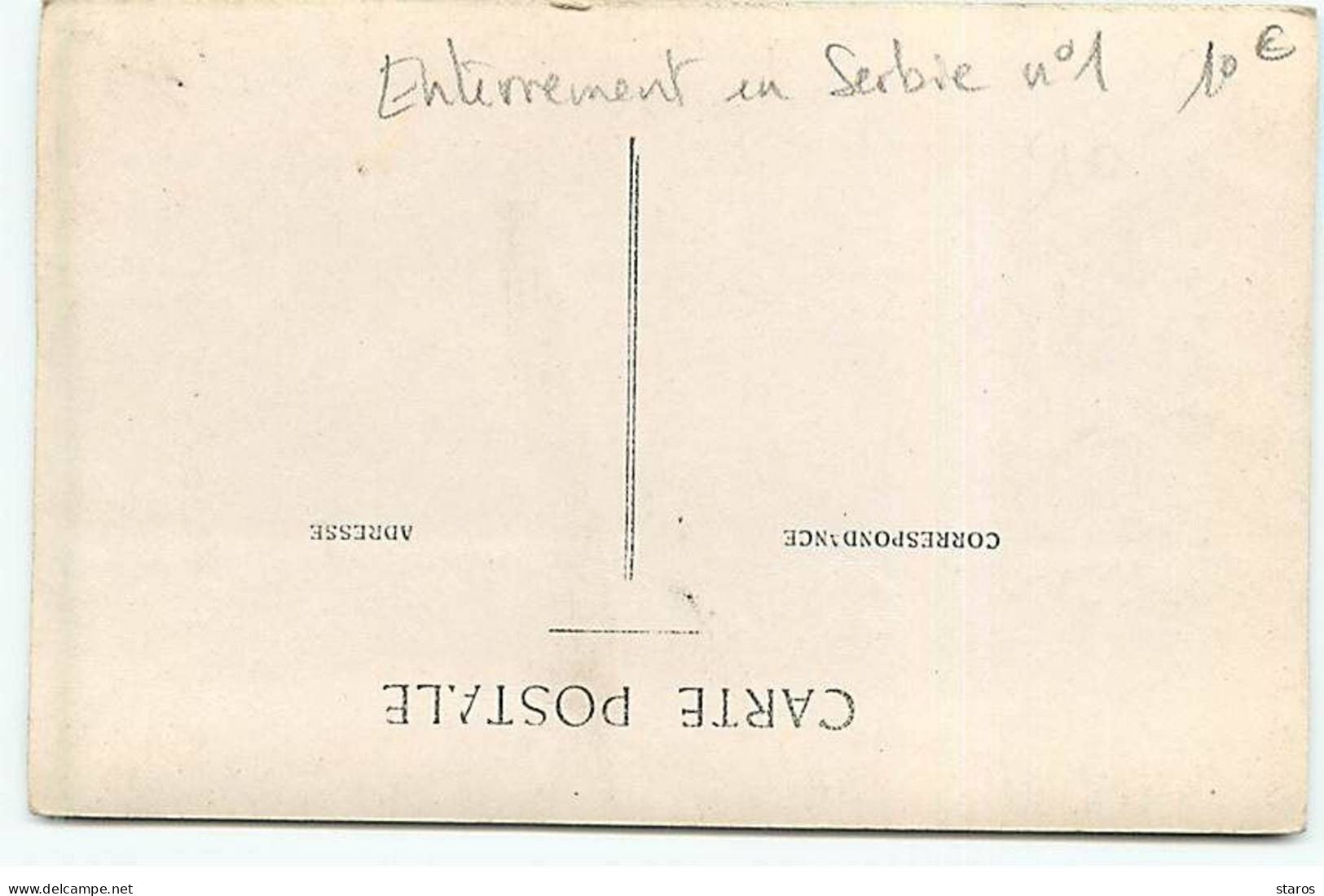 RPPC - Enterrement En Serbie N°1 - Serbien