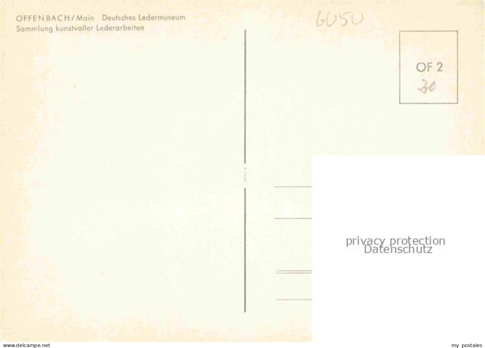 OFFENBACH  MAIN Dt Ledermuseum - Offenbach