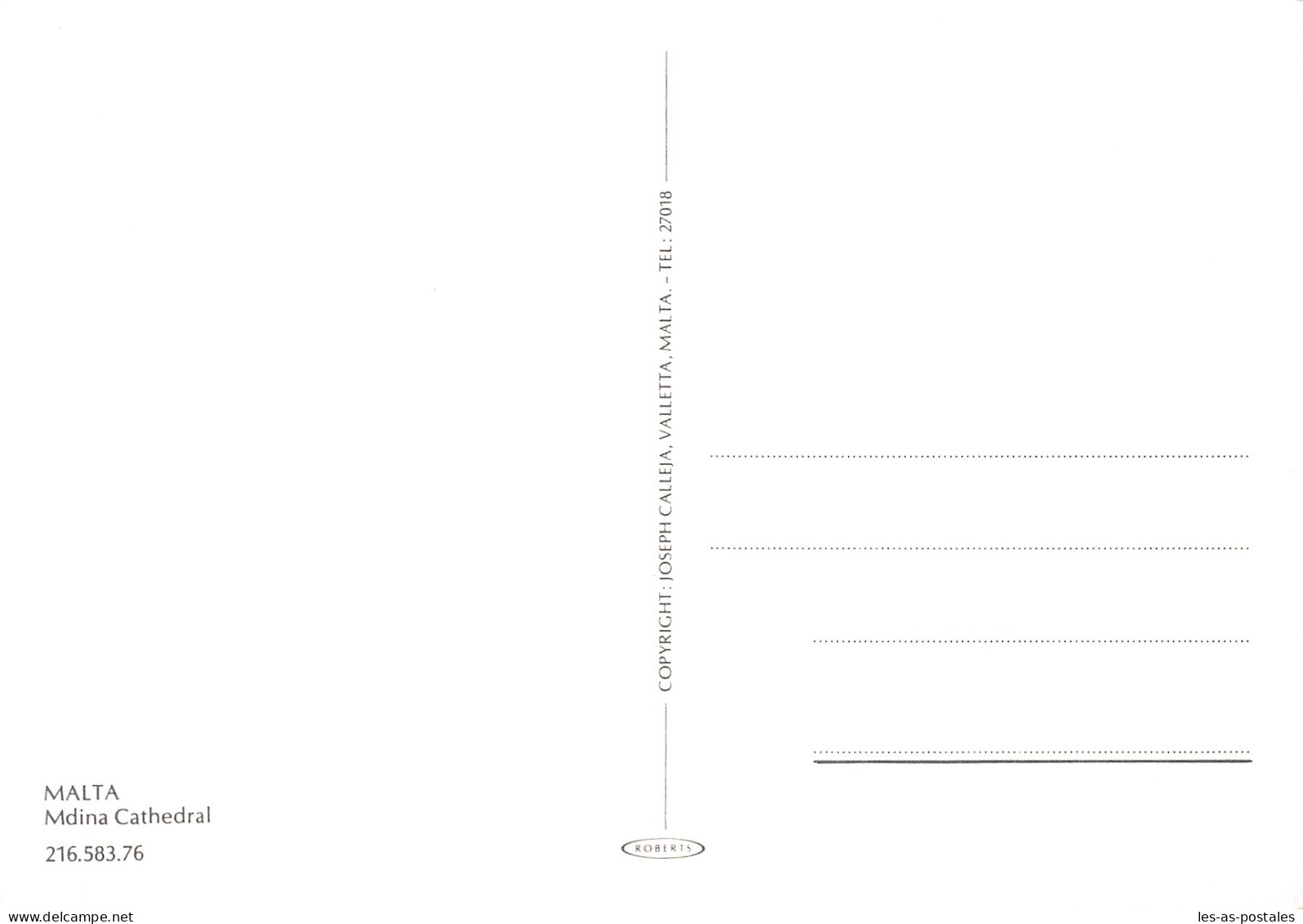 MALTE MDINA MDINA CATHEDRAL - Malta