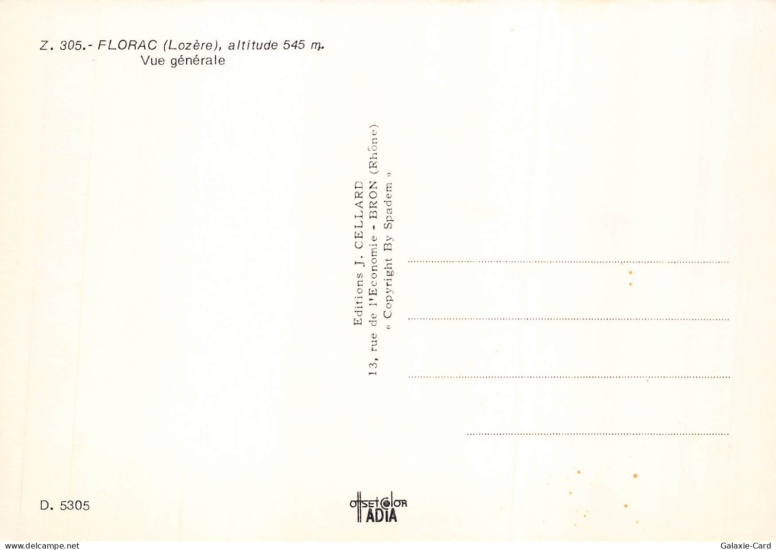 48 FLORAC VUE GENERALE - Florac