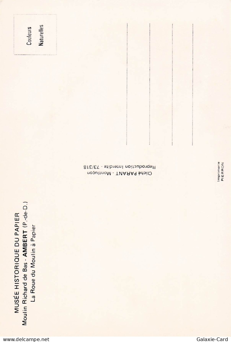 63 AMBERT MOULIN RICHARD DE BAS - Ambert