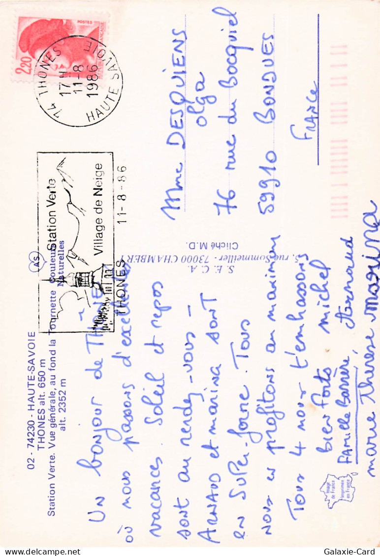 74 THONES STATION VERTE - Thônes