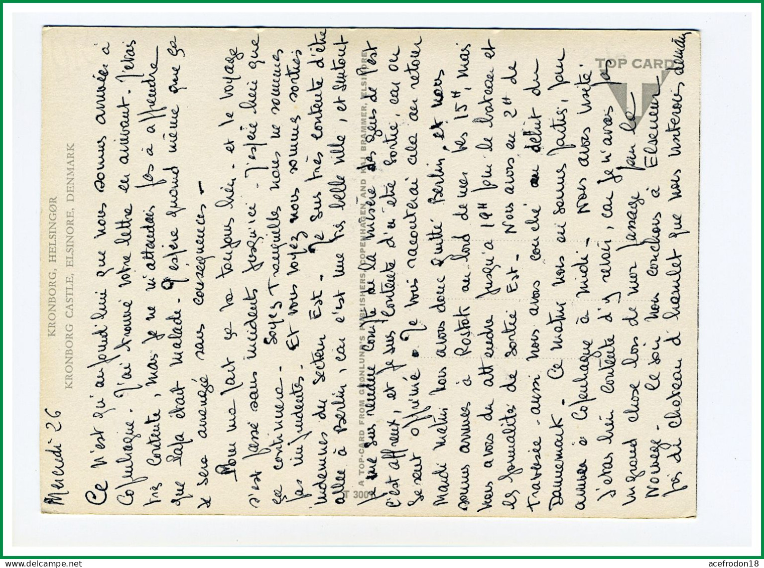 Danemark - Kronborg Castle, Elsinore - Dänemark