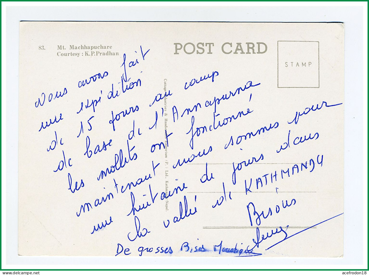 Népal - Montagne Machapuchare - Nepal