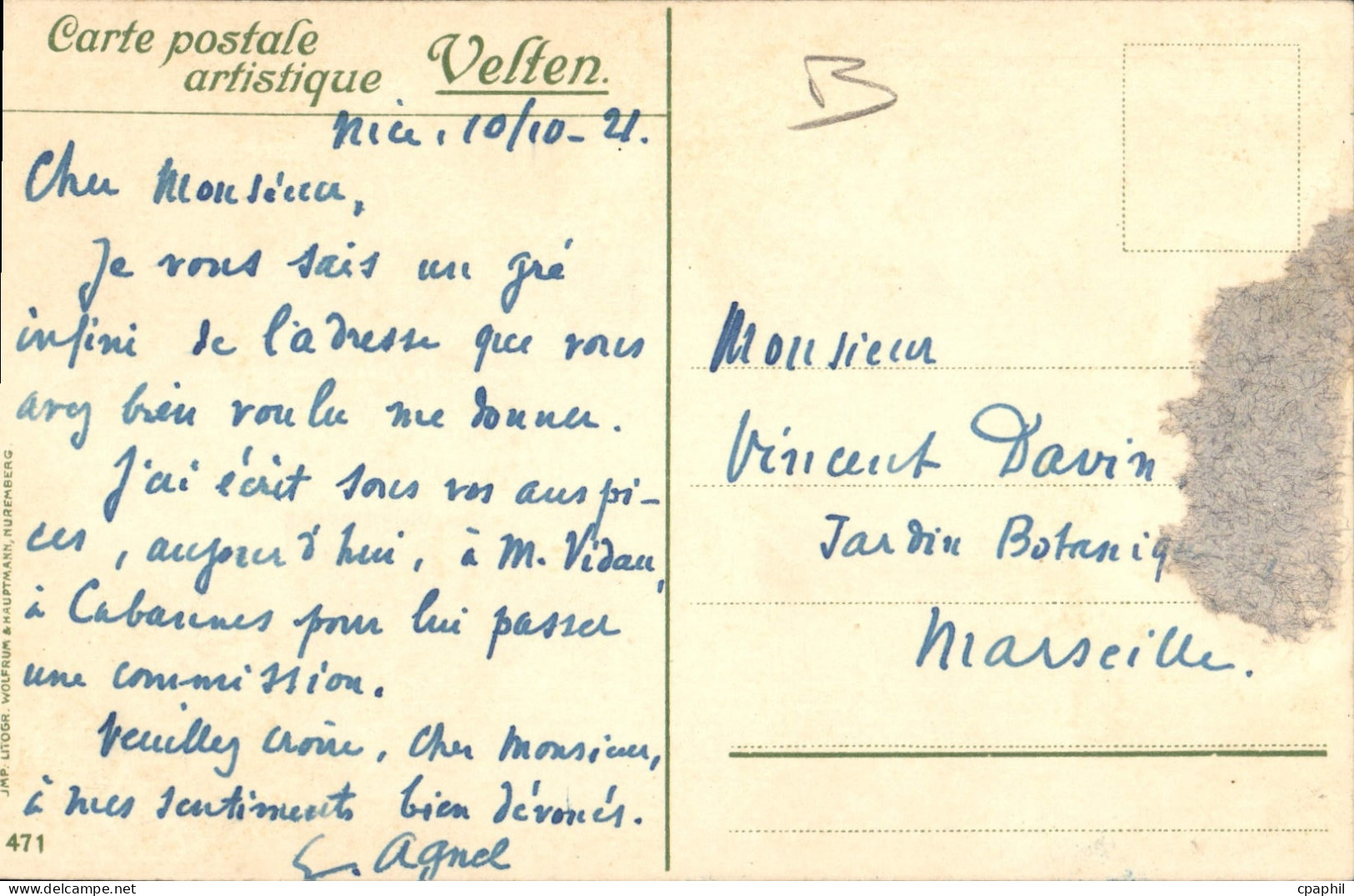 CPA Illustrateur Menton - Menton