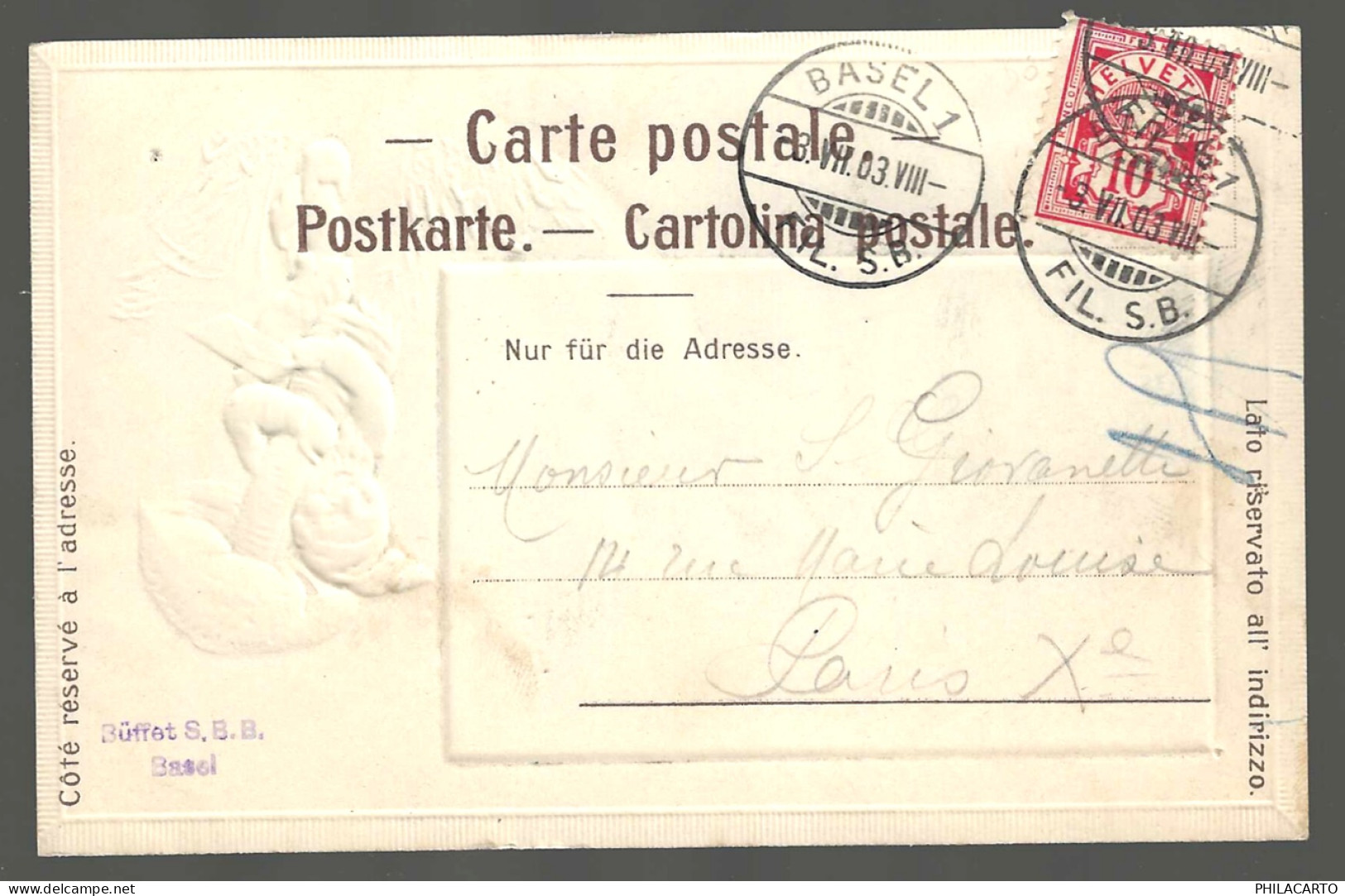 CPA - ILLUSTRATION - CHAMPIGNON -  BÂLE - Pilze