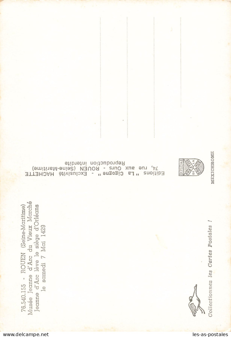 76 ROUEN MUSEE JEANNE D ARC - Rouen
