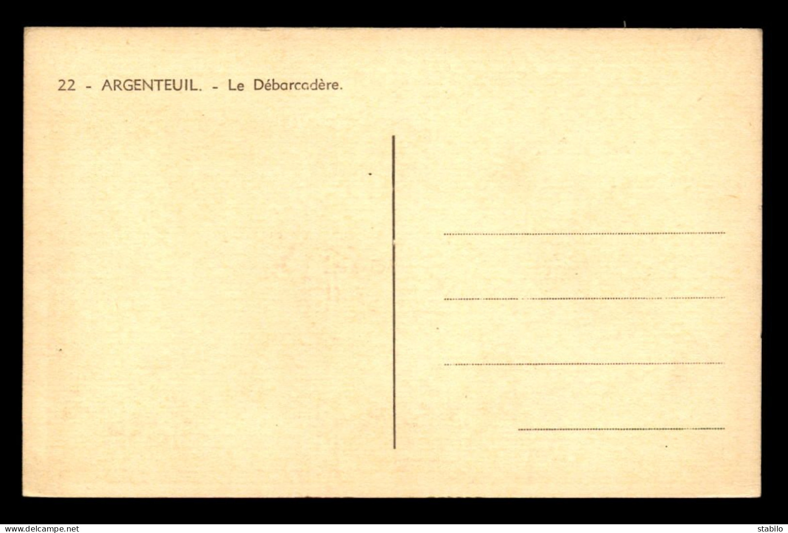 95 - ARGENTEUIL - LE DEBARCADERE - Argenteuil